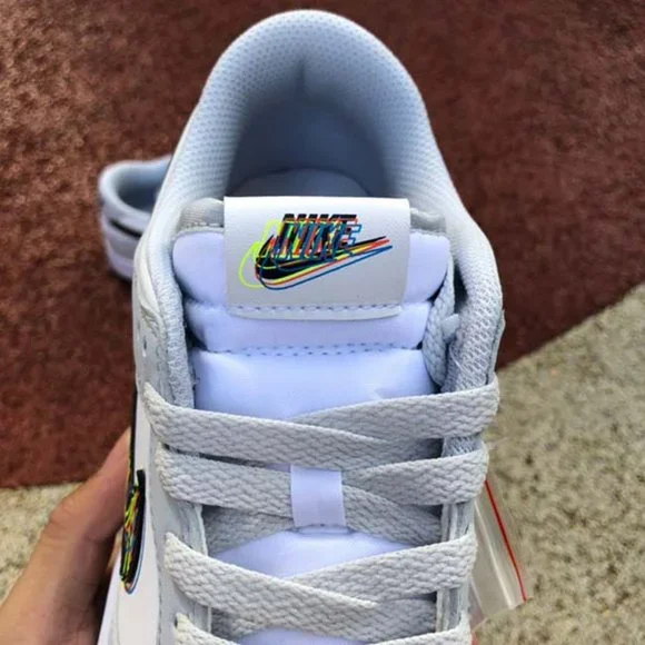 Nike Dunk Low x 3D Swoosh Sneakers - Picture 9 of 10